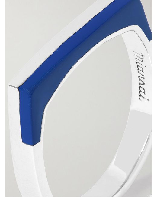 Miansai Blue Silas Lapis Lazuli Ring for men