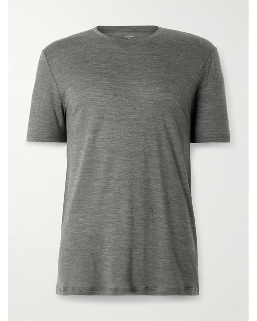 houdini Gray Activist Slim-Fit Treemerino T-Shirt for men