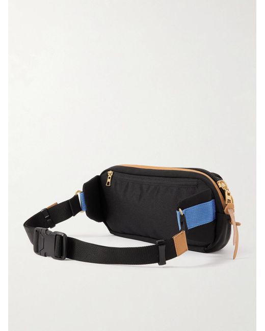 Master Piece Link Gürteltasche aus Nylon-Twill mit Lederbesatz in Black für Herren
