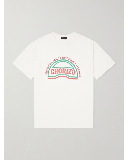 Willy Chavarria White Chorizo Logo-print Cotton-jersey T-shirt for men