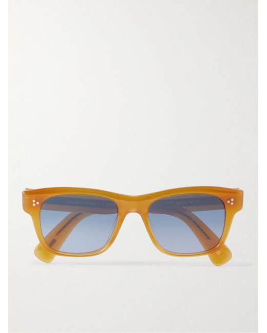 Oliver Peoples Blue Birell Sun D-frame Acetate Sunglasses for men