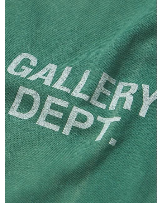 GALLERY DEPT. Green Vintage Logo-print Cotton-jersey T-shirt for men