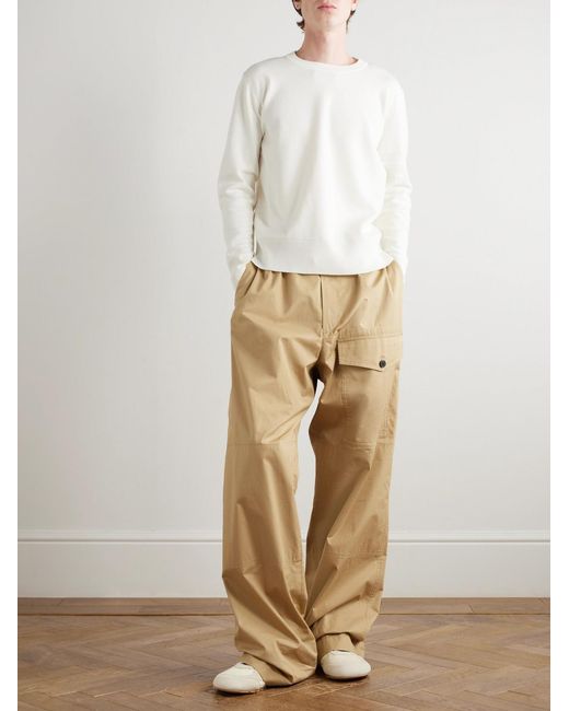Thom Browne White Jacquard-Trimmed Virgin Wool-Blend Sweater for men