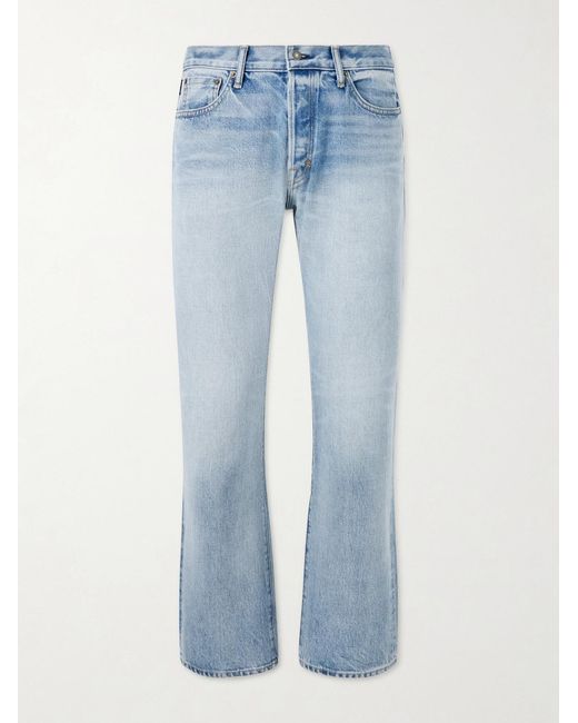 Tom Ford Blue Straight-Leg Jeans for men