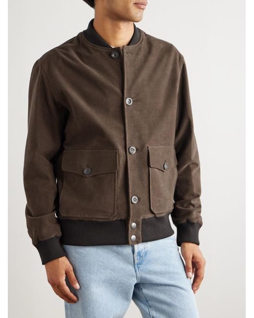 Private White V.c. Brown The Moleskine Cotton-Blend Jacket for men