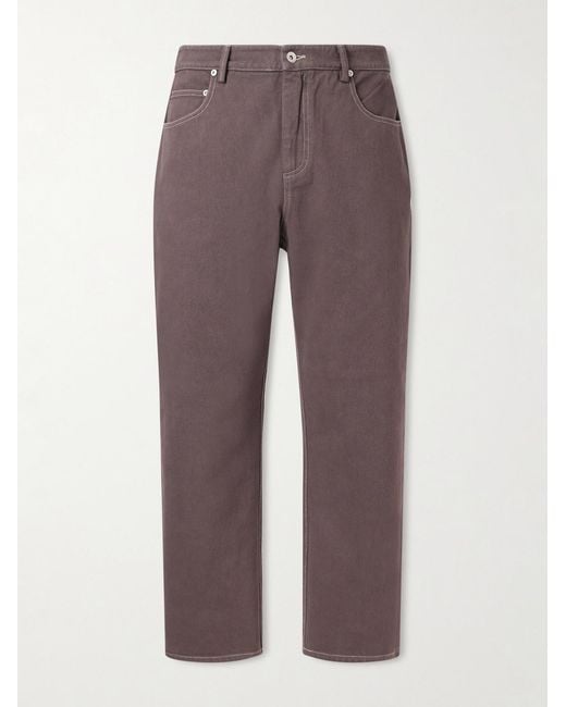 Folk Purple Barrel-leg Jeans for men