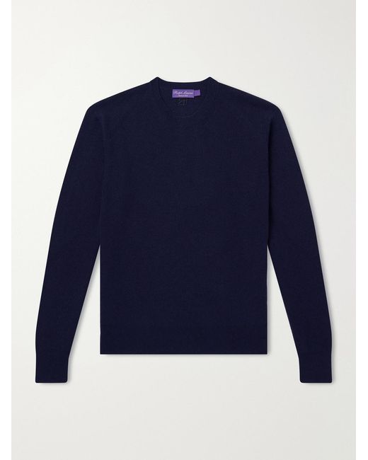 Ralph Lauren Blue Cashmere Sweater for men