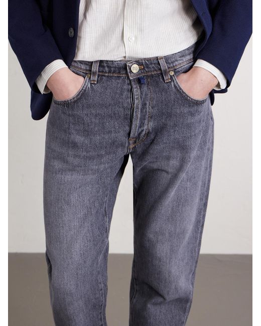Slowear Blue Tapered Jeans for men