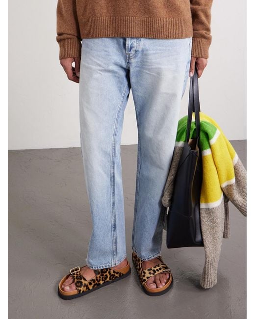 Birkenstock Brown Arizona Leopard-print Calf Hair Sandals for men