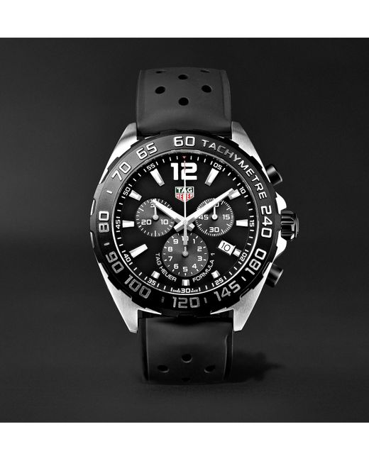 tag heuer men's swiss chronograph formula 1 stainless steel bracelet watch 43mm