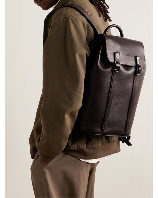 Mulberry Black Camberwell Leather Backpack for men