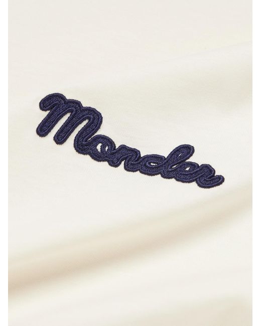 Moncler Natural T-Shirt With Logo for men