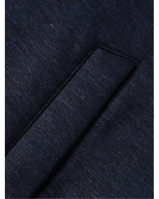Herno Blue Slim-fit Jersey Overshirt for men