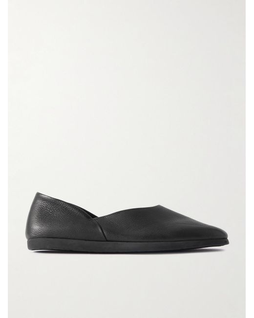 STÒFFA Black Full-Grain Leather Loafers for men