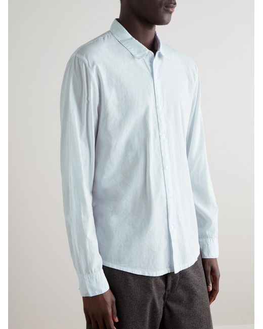 James Perse Blue Standard Cotton Shirt for men