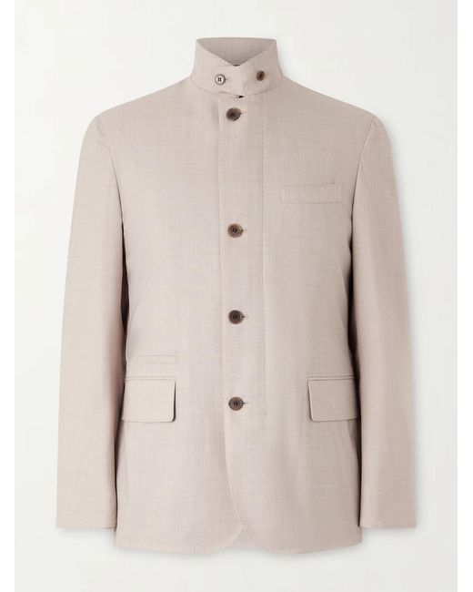 Dunhill Natural Super 130S Wool Jacket for men