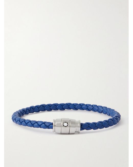 Montblanc Blue Woven Leather for men