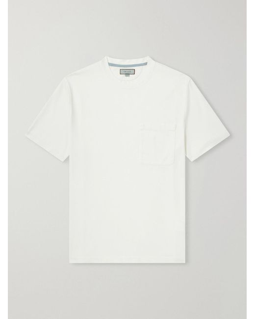 Canali White Cotton-Jersey T-Shirt for men