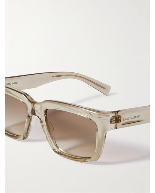 Saint Laurent Natural Square-frame Acetate Sunglasses for men