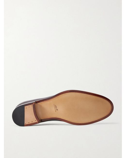 Mr P. Brown Leather Derby Shoes for men