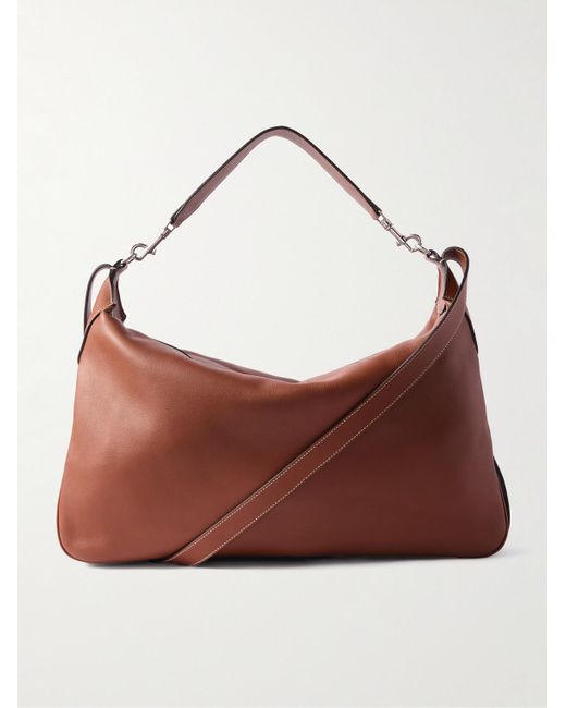 Céline Brown Romy Large Full-Grain Leather Messenger Bag for men