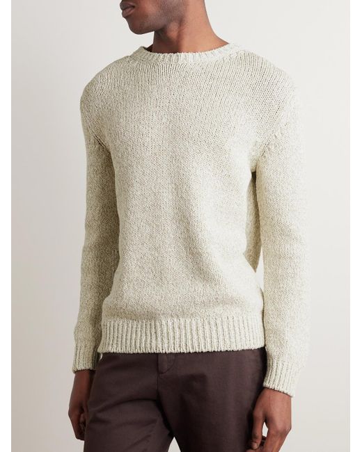 Massimo Alba Natural Elia Cotton-blend Sweater for men