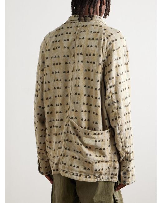 Kapital Natural Cotton-jacquard Overshirt for men
