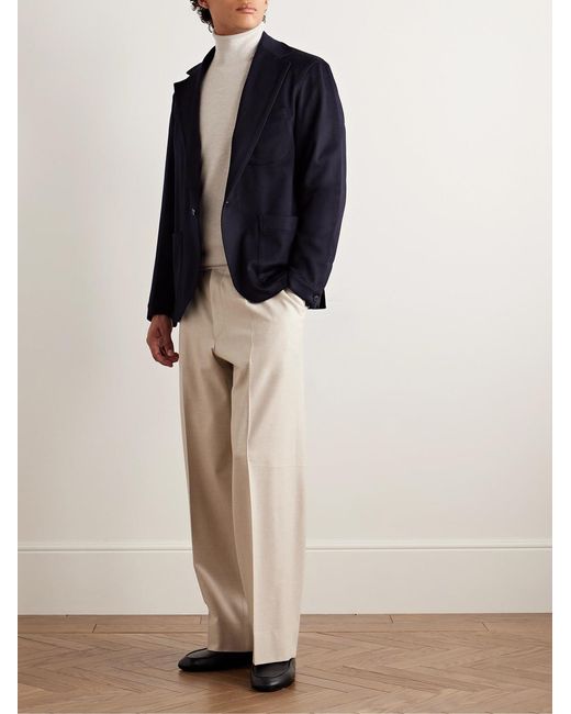 STÒFFA Blue Cashmere Blazer for men