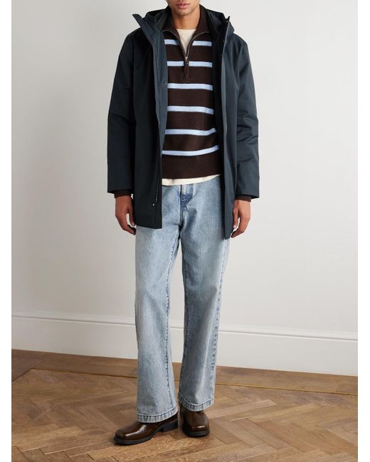 Blake 8240 Padded Recycled-Twill Parka di NN07 in Blue da Uomo