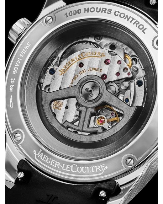 Jaeger-lecoultre Black Polaris Date Automatic 42Mm Stainless Steel And Rubber Watch, Ref. No. Q9068650 for men