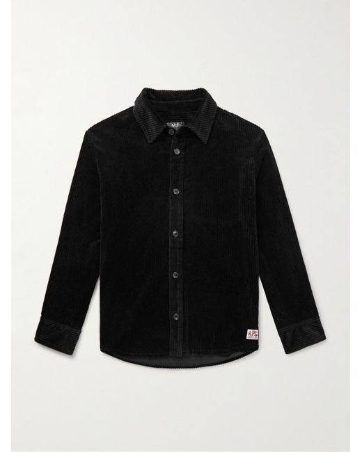 Camicia di A.P.C. in Black da Uomo