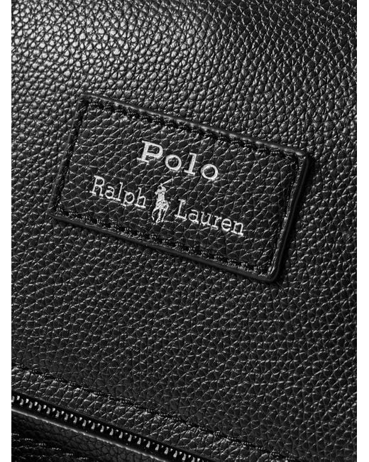 Polo Ralph Lauren Bowling-Tasche aus vollnarbigem Leder in Black für Herren