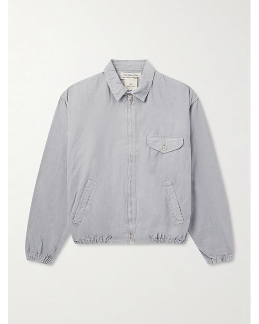 Remi Relief Gray Cotton-Twill Jacket for men