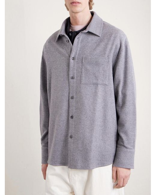 The Elder Statesman Purple Wool for men