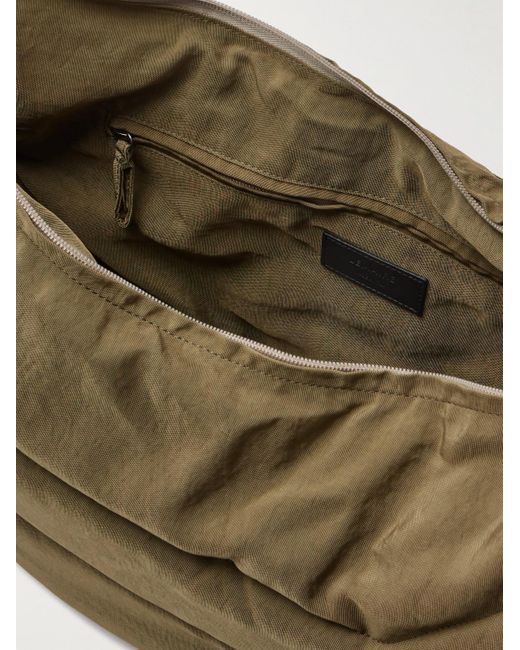 Lemaire Green Soft Game Large Quilted Nylon-canvas Messenger Bag for men