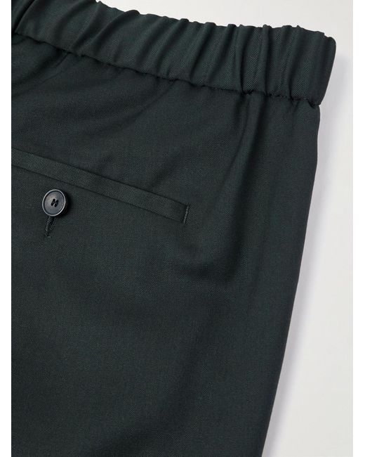 Mr P. Blue Slim-Fit Wool -Twill Drawstring Suit Trousers for men