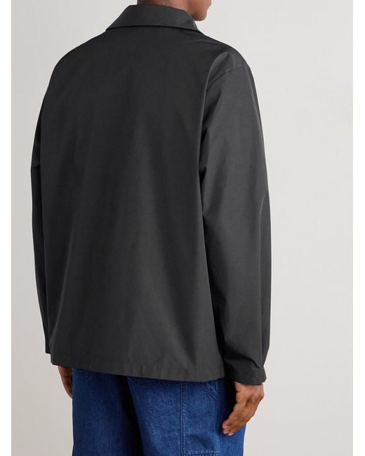 A.P.C. Black Regis Logo-embroidered Shell Jacket for men