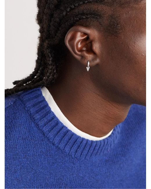 Miansai Trian Sterling Silver Single Earring in White for Men | Lyst UK