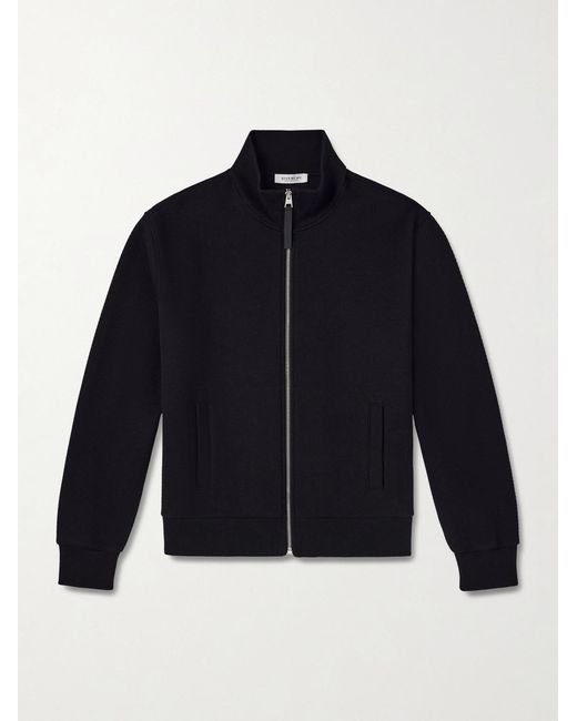 Givenchy Blue Cotton-Blend Zip-Up Sweatshirt for men