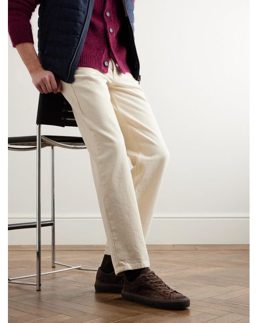 Tom Ford Cambridge Suede Sneakers in Brown for Men Lyst UK