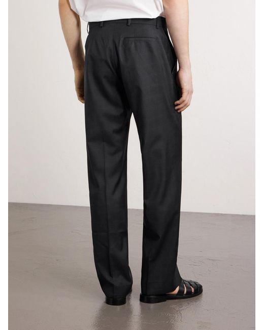 A Kind Of Guise Blue Virgin Wool Tailored Wide Trousers for men