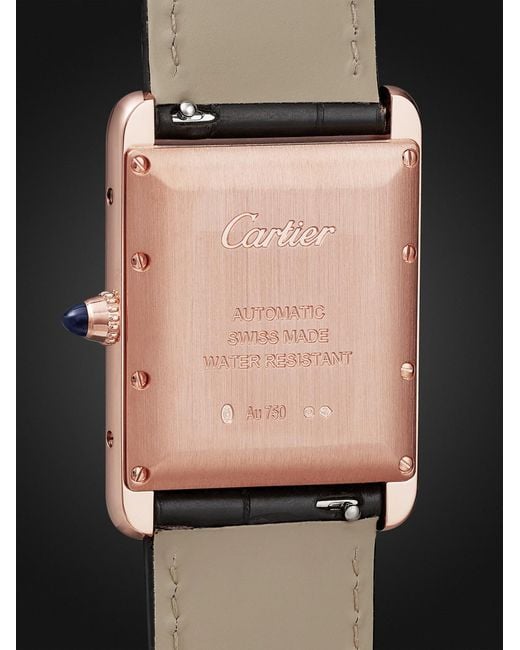 Cartier Black Tank Louis Xl 18-Karat Watch, Ref. Wgta0346 for men