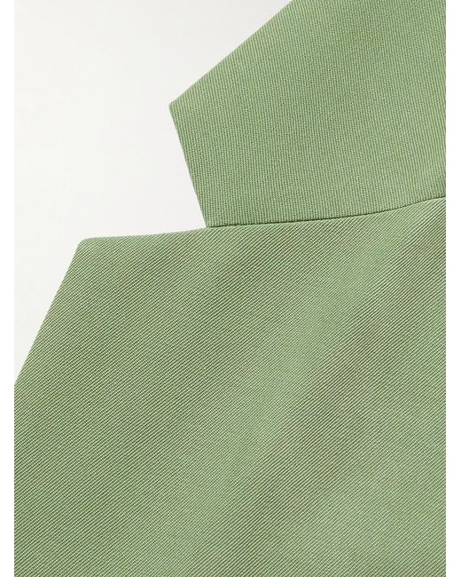 Jil Sander Green Wool-Twill Blazer for men