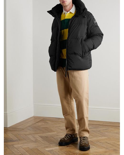 Canada Goose Black Crofton Quilted Enduraluxe® Down Jacket for men