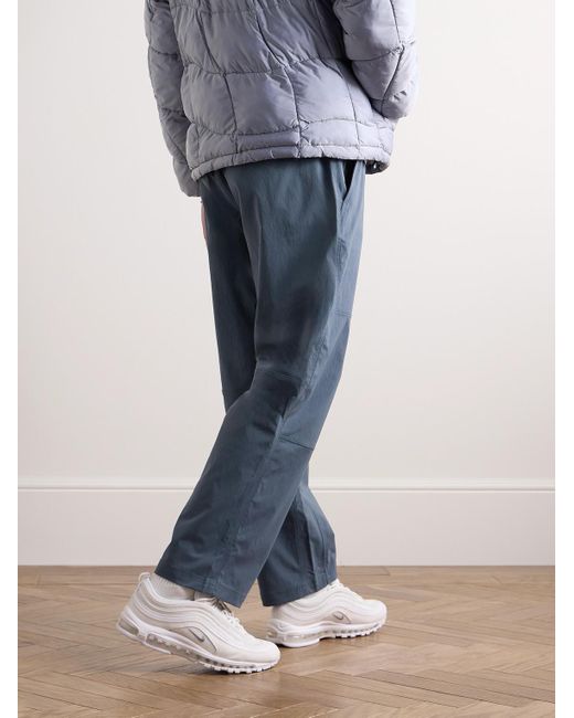 Pantaloni a gamba dritta in shell stretch con cintura e logo ricamato ACG di Nike in Blue da Uomo