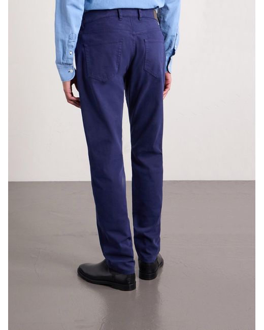 Peter Millar Blue Crown Straight-leg Cotton-canvas Trousers for men