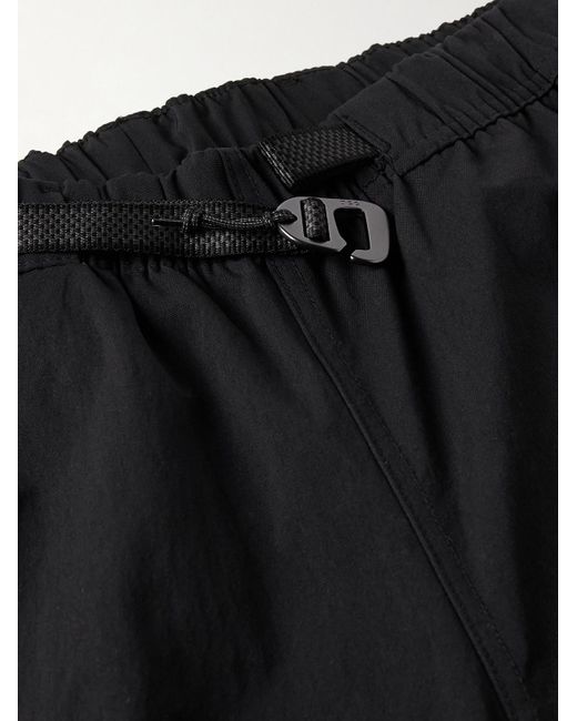 Nike Black Acg Tapered Logo-embroidered Belted Shell Trousers for men