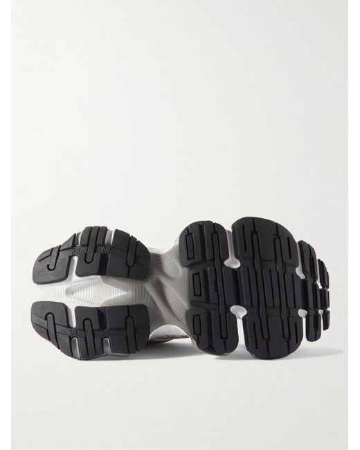 Balenciaga Cargo Sneakers aus Veloursleder und Leder mit Mesh-Besatz in Distressed-Optik in White für Herren