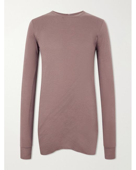 Rick Owens Pink Double Cotton T-Shirt for men