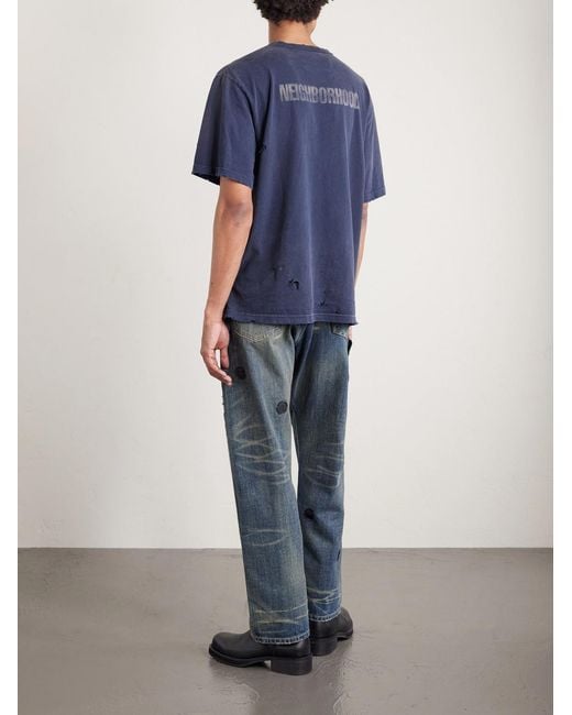 Neighborhood Blue Chito Savage Cotton-Jersey T-Shirt for men